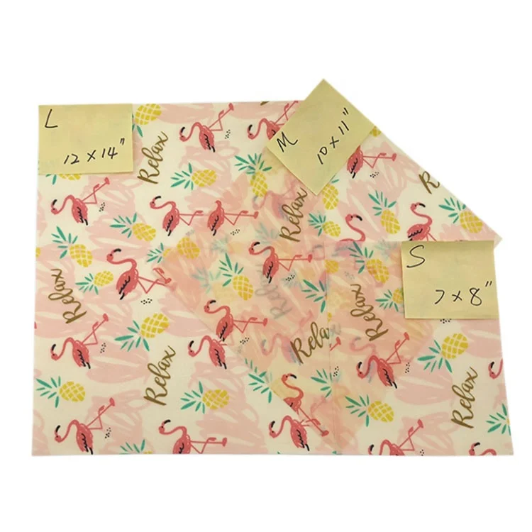 Лидер продаж Amazon, индивидуальный дизайн, Премиум, устойчивые пищевые обертки с пчелиным воском/домашняя ткань с пчелиным воском