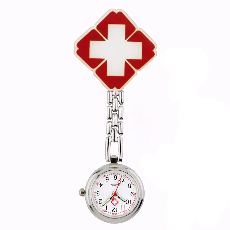 Wholesale Cartoon nurse pocket watch nurse chest watch clip quartz watch