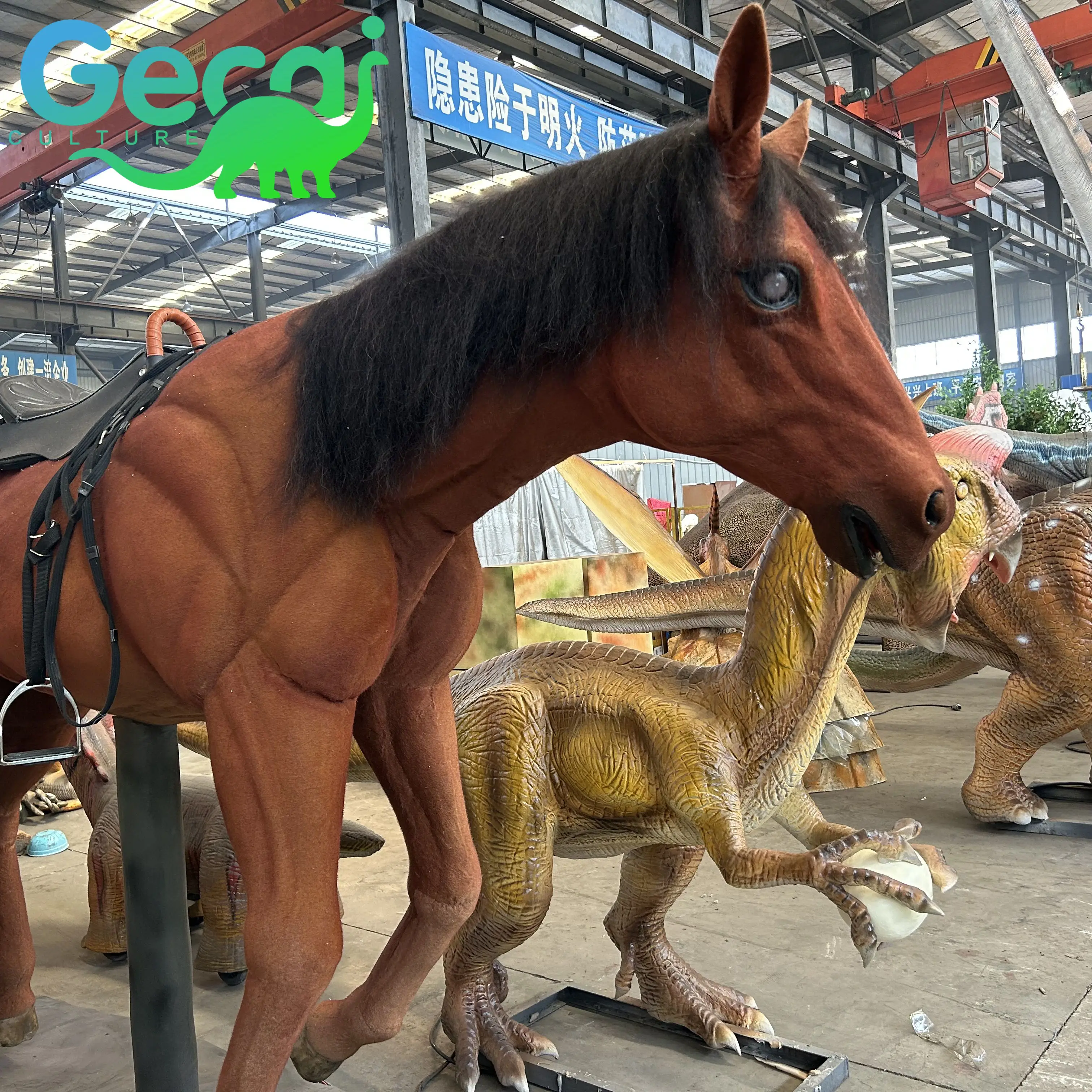 1:1 Simulation Horse Model Animal Specimen Horse Fur Animal Leather Specimen Horse Ornament