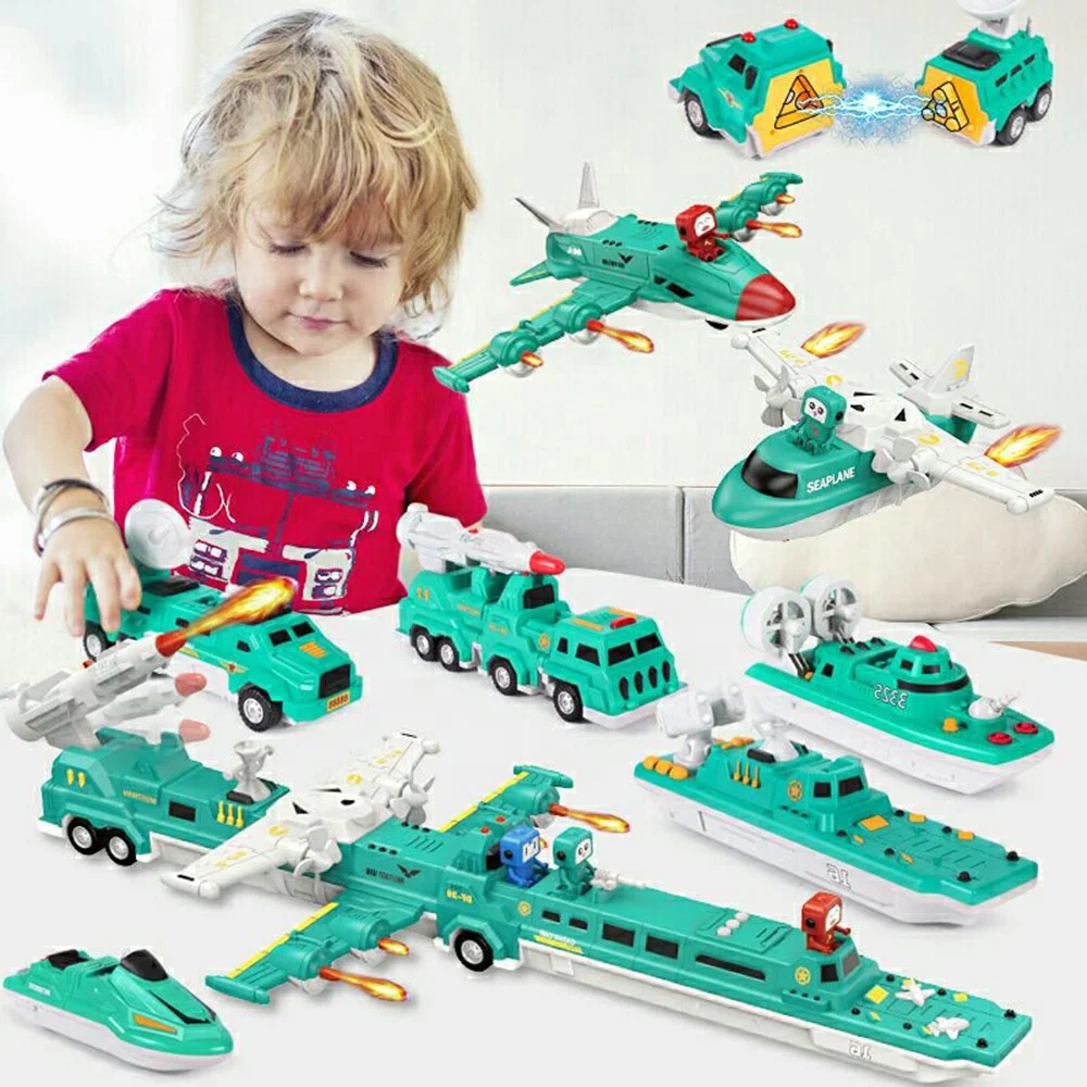 New Military series Magnetic 3d Imagination Diy Puzzle Building Blocks toys