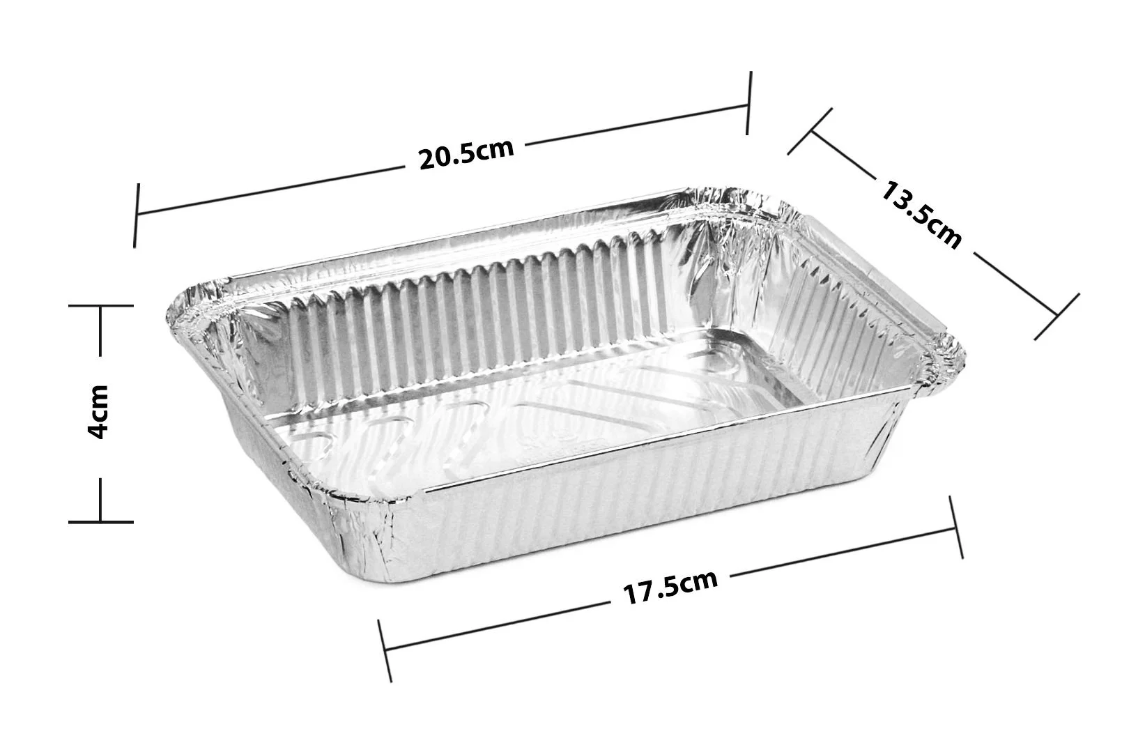 Disposable Fast Food Takeaway Aluminium Foil Container Tray 8389 Aluminium Foil Pans Plate with Paper Lid