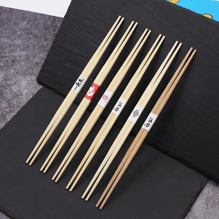 custom double ended disposable sushi restaurant chopsticks personalised paper wrapped japanese luxury chopsticks
