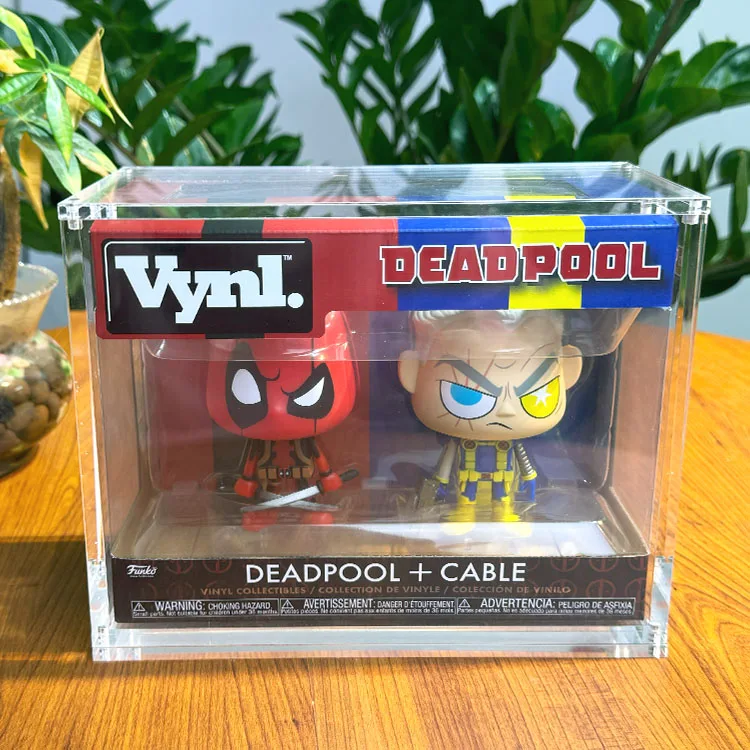TCG Wholesale Stackable 2pack Funko POP One Piece Marvel Figure Protector Hard Acrylic Display Case