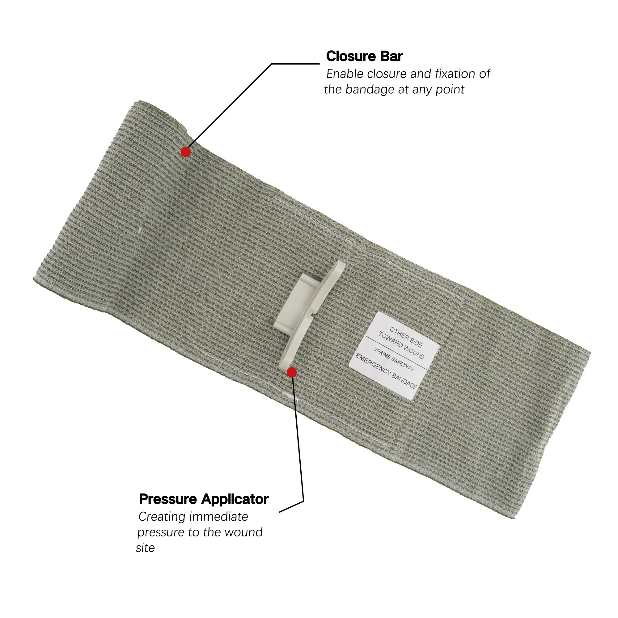 High Quality Bandage Emergency Medical Trauma Bandage non-adherent pad