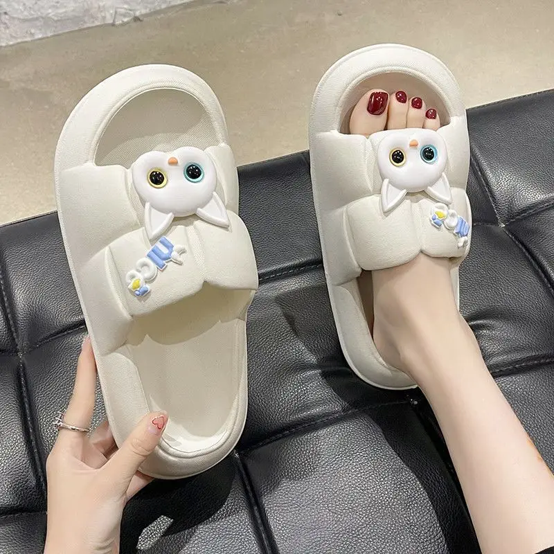 Women Slippers Fashion New Indoor Home Non-Slip Household Sandals Girls 3d Eva Cute Cartoon Design Open Toe Slide Slippers