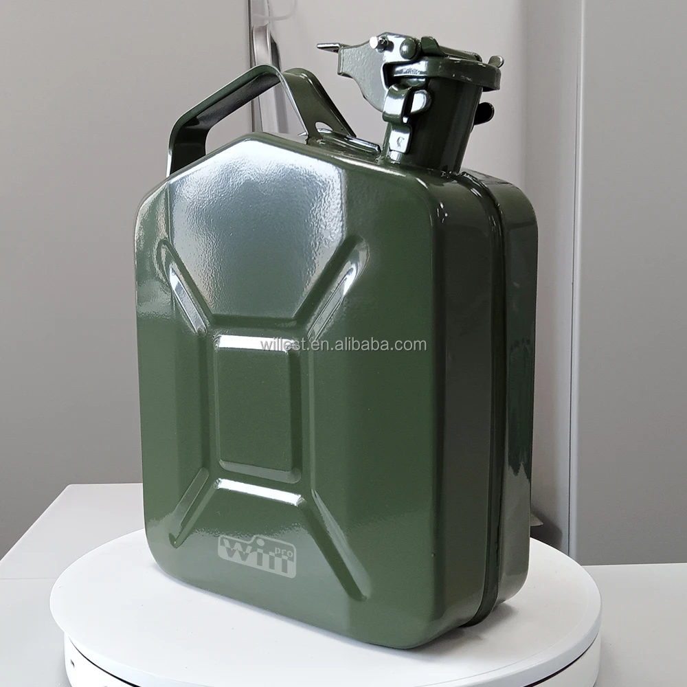 Metal jerry can HUTZ 5 litre oil fuel tank petrol can JC10FA11 steel oil storage can