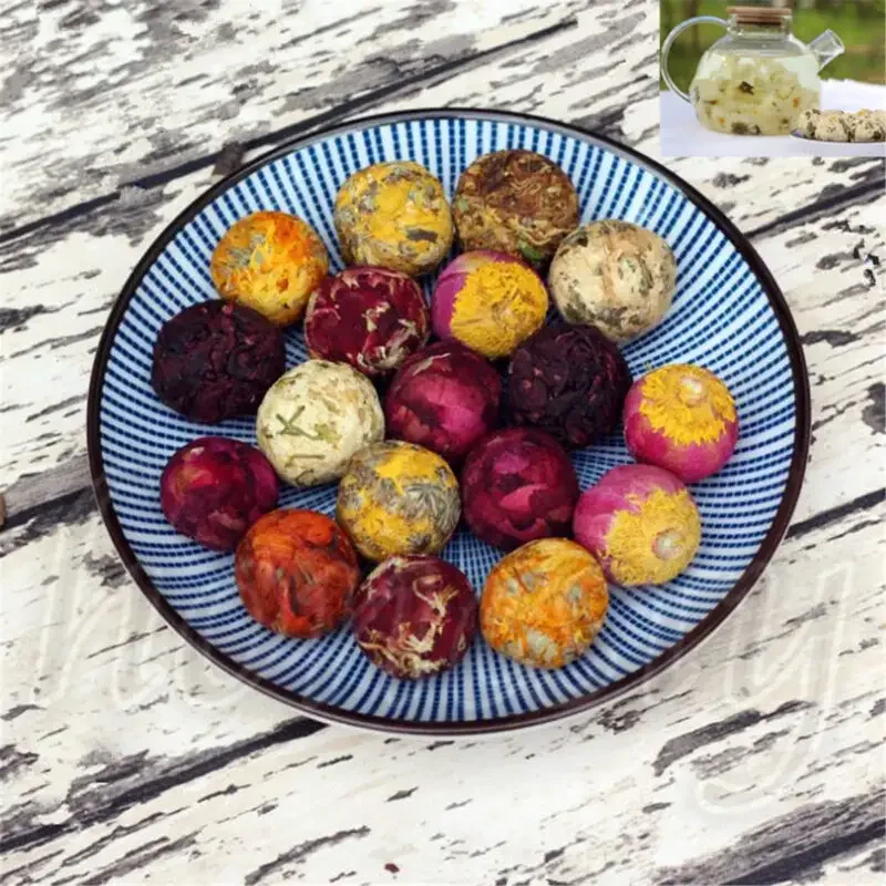 Specialty Health Tea Flower Tea Balls Test Tube Flower Bulb Blooming Tea Immunity Strengthening Packaged in Box