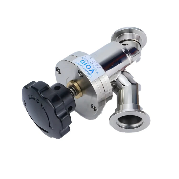 Small Order Quantity fast delivery KF manual baffle valve Y-shaped Low Price Tube End Manually kf Valve