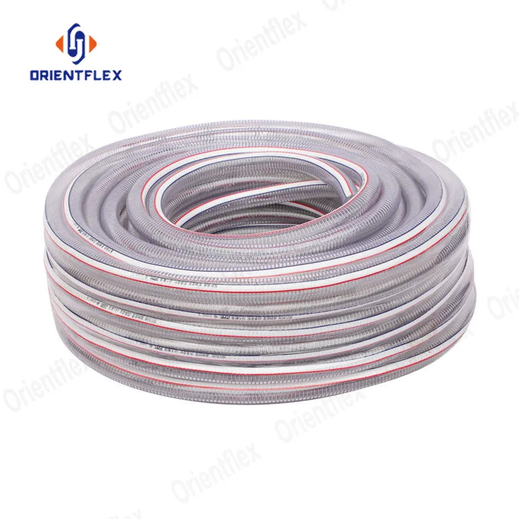Braided Flexible Spiral Suction Pvc Water Spring Steel Wire Reinforced Hose Pipe