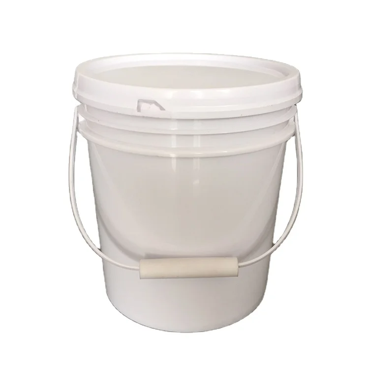Hot selling round plastic bucket with lid 10l
