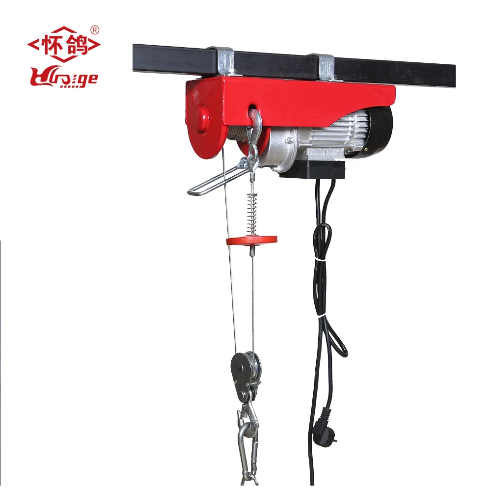 Mini Electric Construction Crane 220v CE Certified Hoist Winch 1000kg
