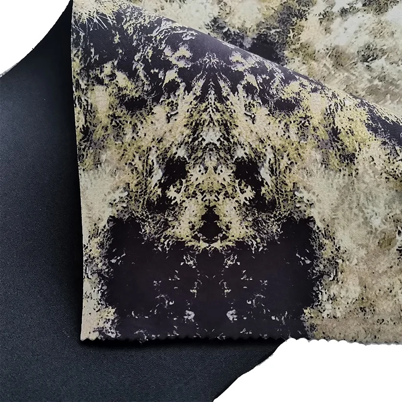 Custom 2mm 3MM Multi Printed Colors Sublimation Waterproof Camouflage Printed Neoprene Fabric