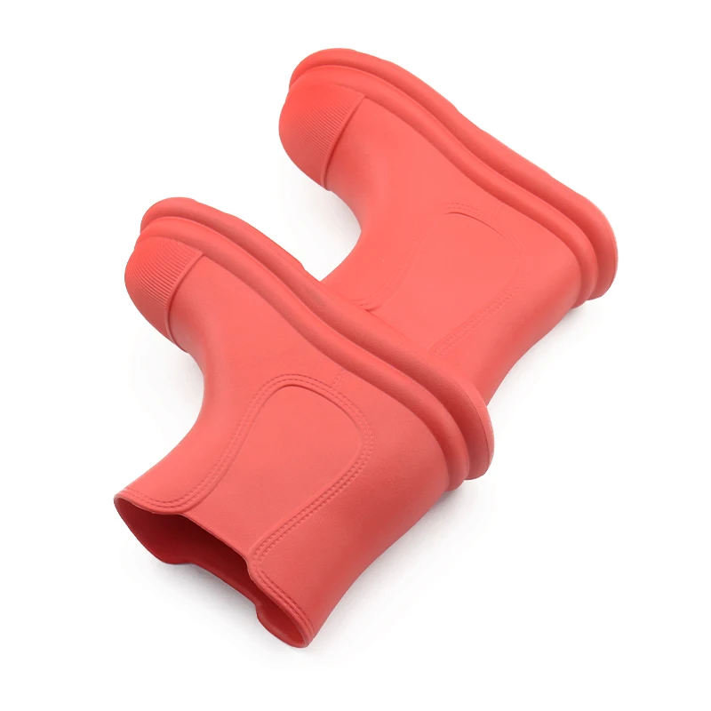 Lapps Custom rain boots Soft Waterproof Anti Slip wellington footwear Eva red neoprene ankle boots