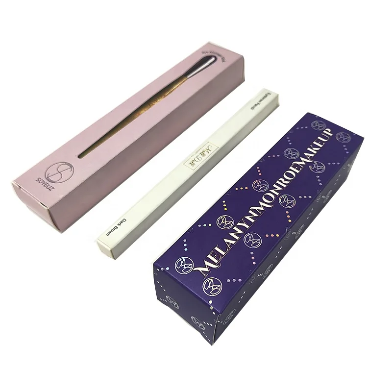 Wholesale Logo private design paper box Printed Small hologram Lip Gloss Packaging Boxes