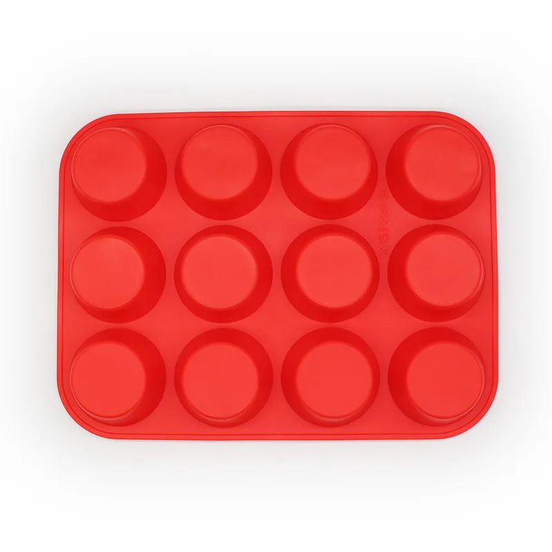 Nonstick Half Sphere Cake Baking Molds 12 Cavities Semi Sphere Silicone Mold Food Grade plastic chocolate molds for baking pan