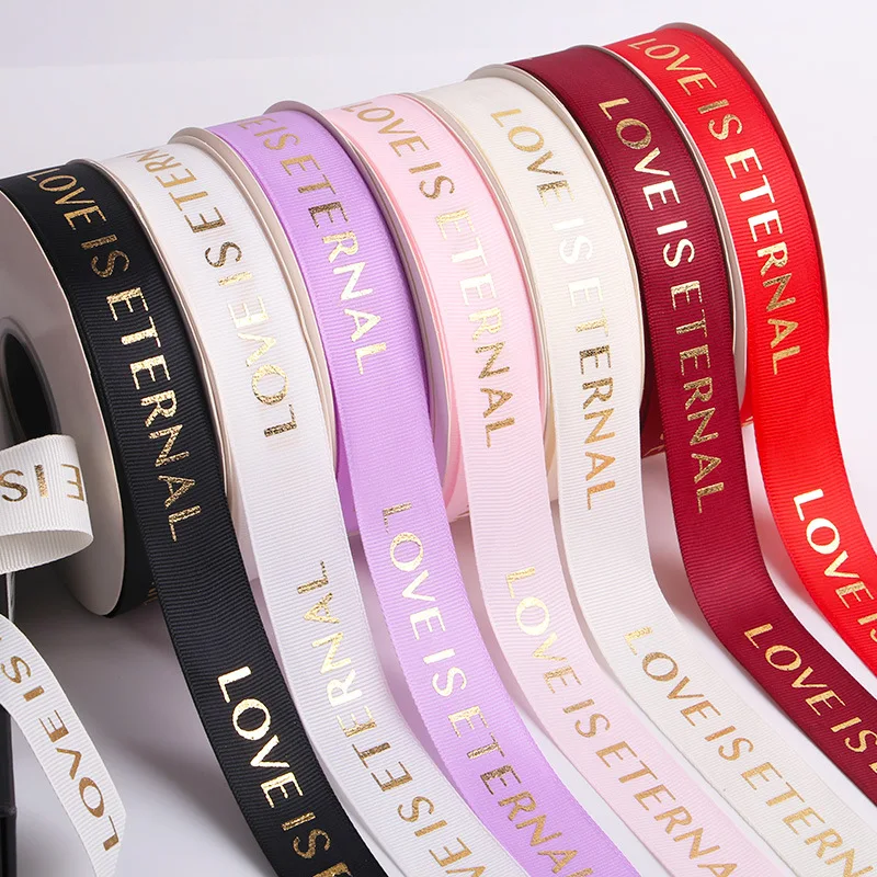 Customizable Love Eternity Ribbon 2.5cm wide 45m long cake gift box ribbon