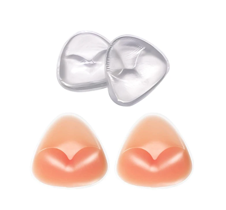 Wholesale High quality  Bra Enhancers Push-up Breast Pad Invisible Reusable Bikini Silicone Bra Inserts