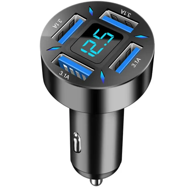 150W 5 Ports Car Charger Fast Charging PD QC3.0 USB C Car Phone Charger Type C Adapter in Car For iphone Samsung Huawei Xiaomi