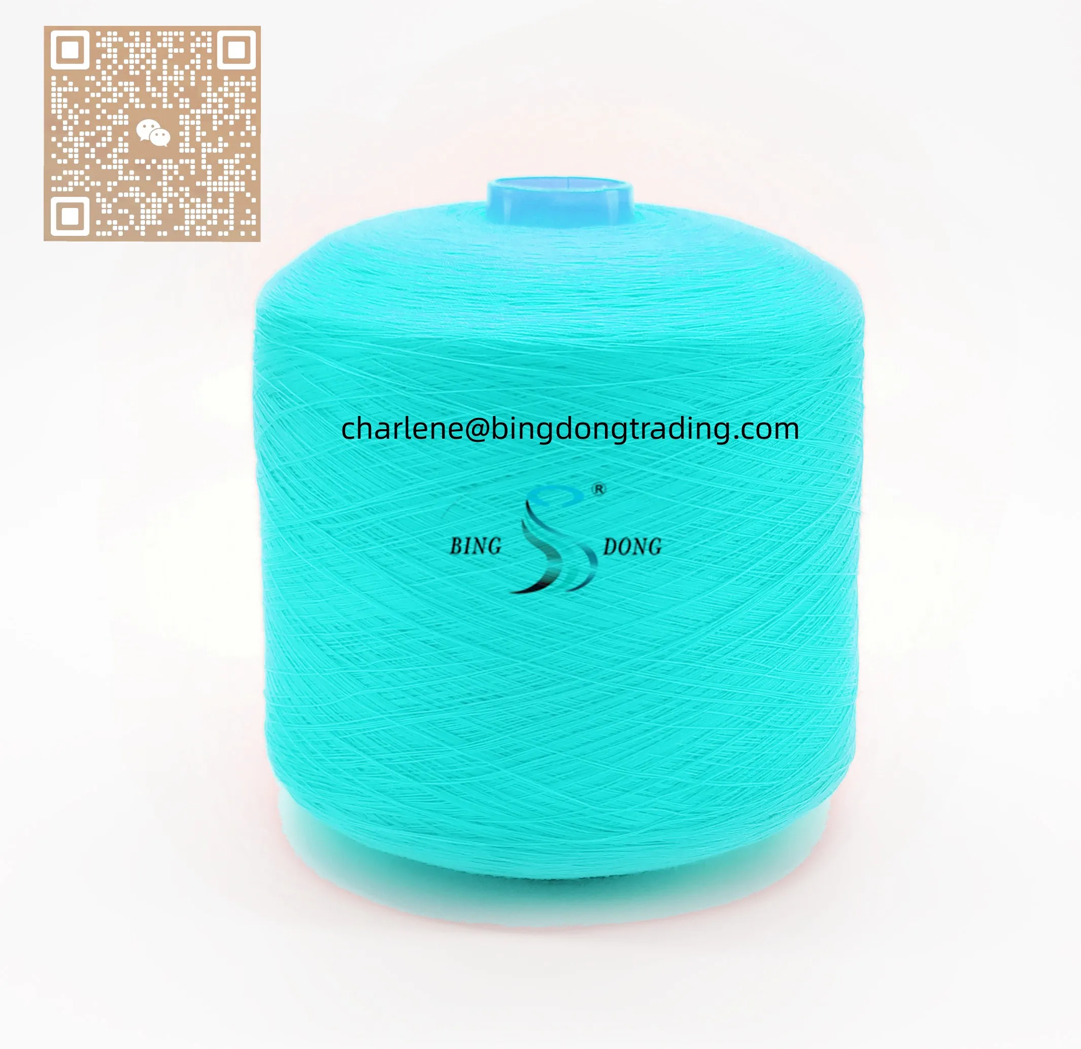 Yizheng Fiber Made Raw Materials 50/2 40/2 Thread Making High Quality Dye Tube Ring Spun Polyester Bright Yarn With Paper Cone