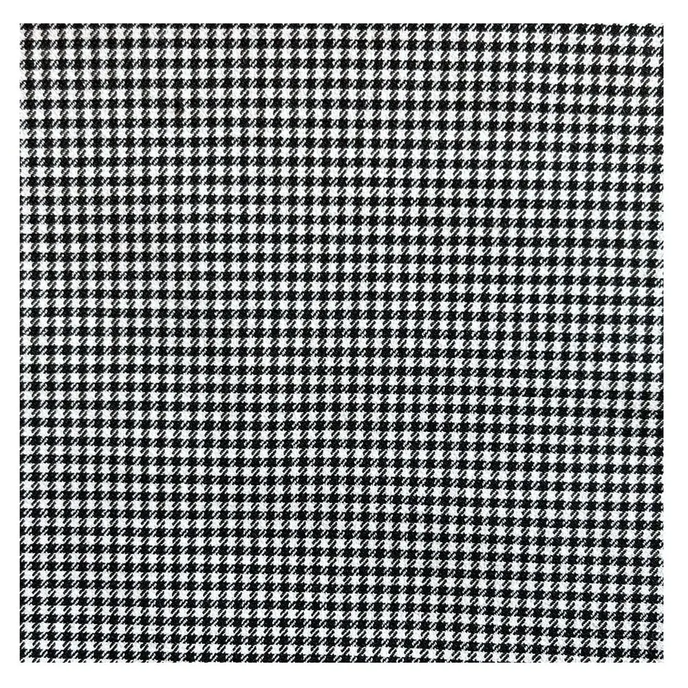 High quality and hot selling 200gsm 76%Rayon 21%T 3%SP TR Twill stretch Houndstooth fabric for suit uniform trousers overcoat