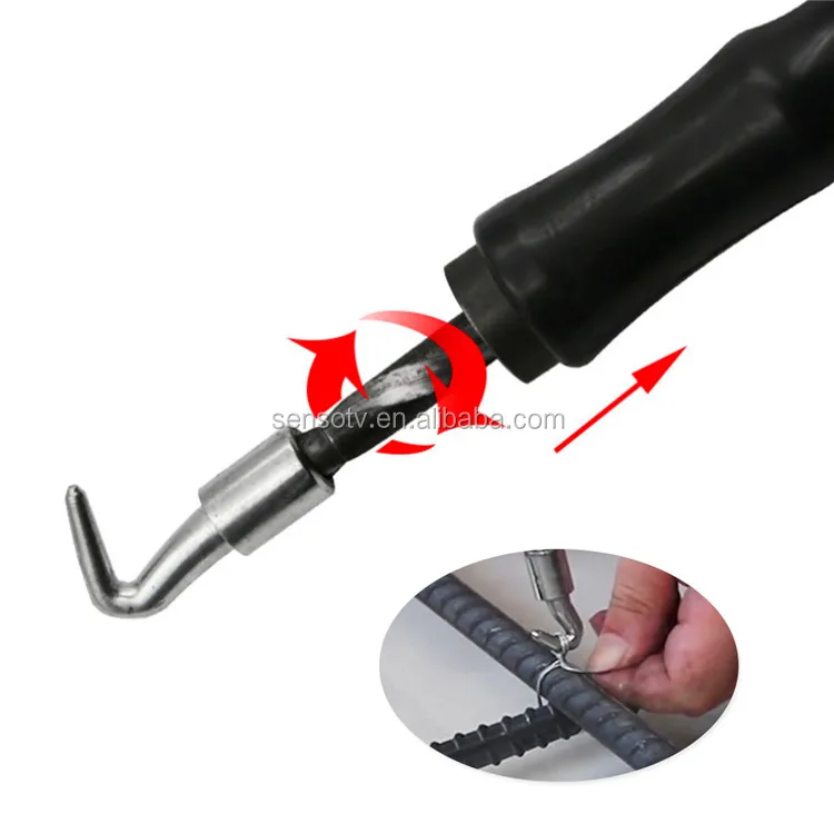 Semi-automatic Rebar Hook Rebar Wire Twister hook straight pulling wire tie strapping artifact Soft Handle Building Tools