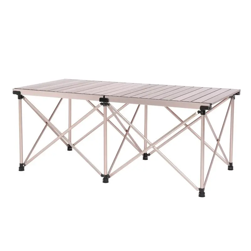Outdoor Folding Dining Table Portable Aluminum Alloy Dinner Camping Picnic Foldable Table