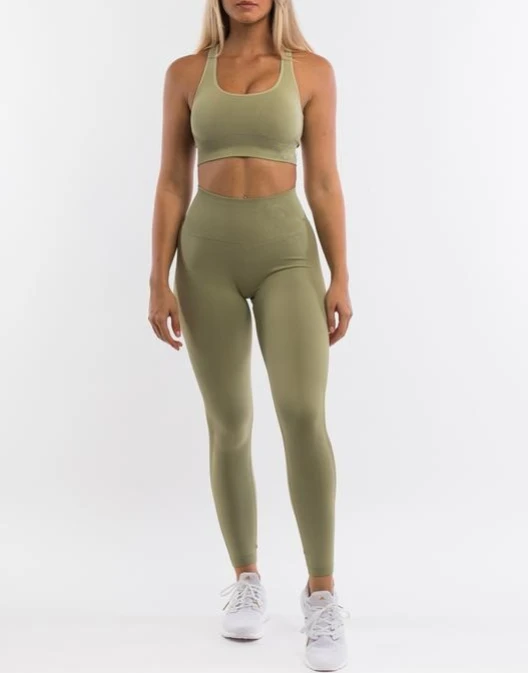 Workout Sets Scrunch Butt Leggings Open back Sports Bra High Waist Women Yoga Pants Leggings Yoga Set For Women