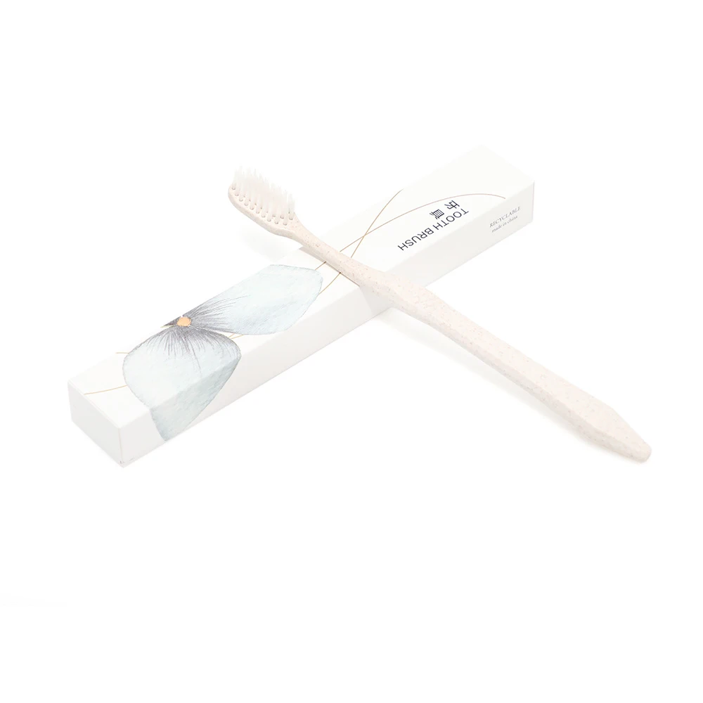 3g 6g hotel dental small size tooth paste eco-friendly recyclable Degradable paper sachet packing toothpaste bamboo toothbrush