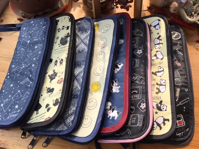 Waterproof Polyester Zipper Folding Sunny Umbrella Storage Bag Travel Water Cup Bag