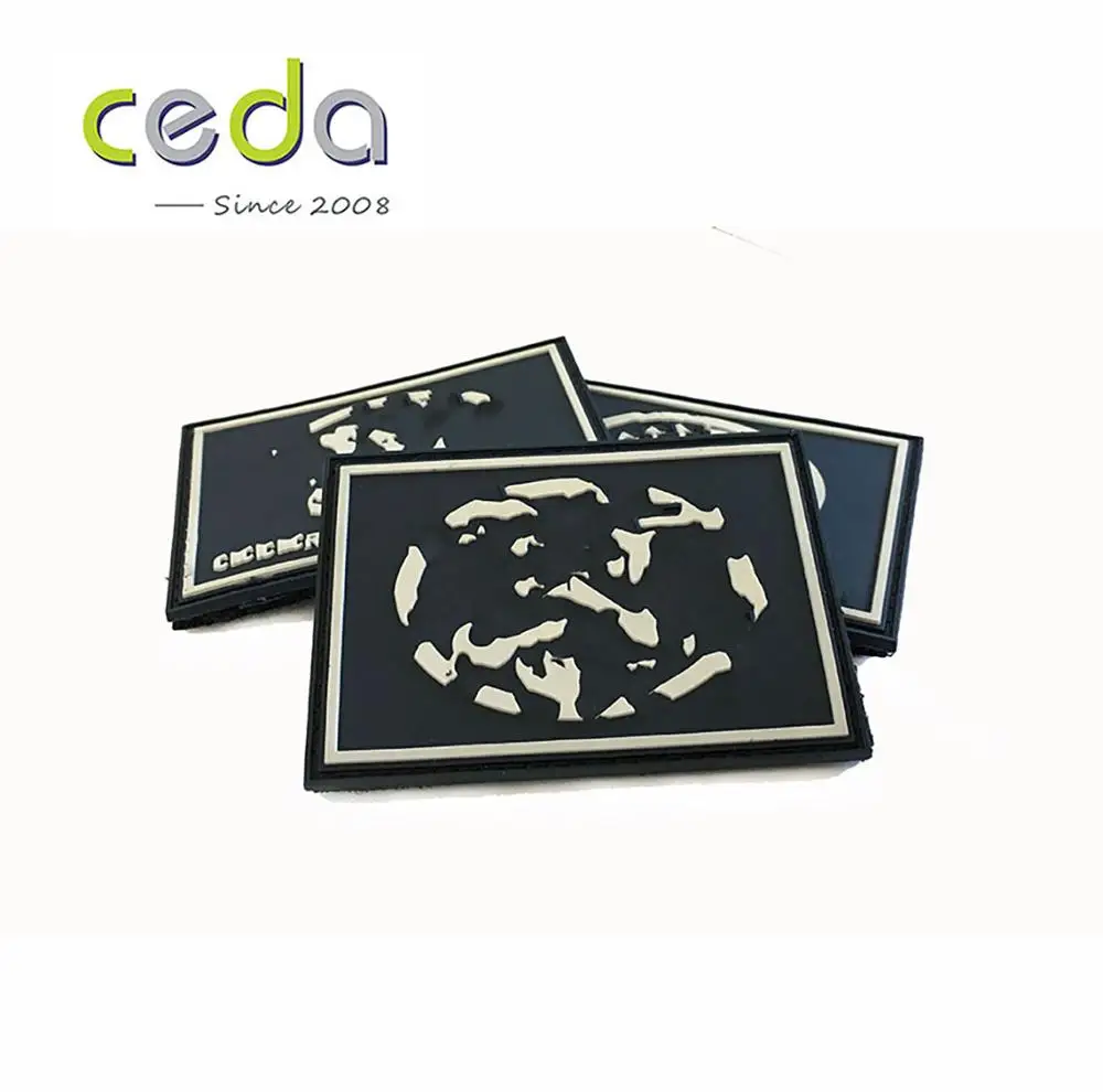 
custom PVC Patch 2D Soft pvc designer patch Customized rubber patches 