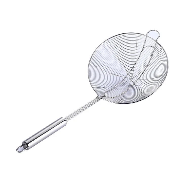 Stainless Steel Filter Oil Pot Food Filter Cookware Colander Fried Filter Baking Kitchen Cooking Strainer