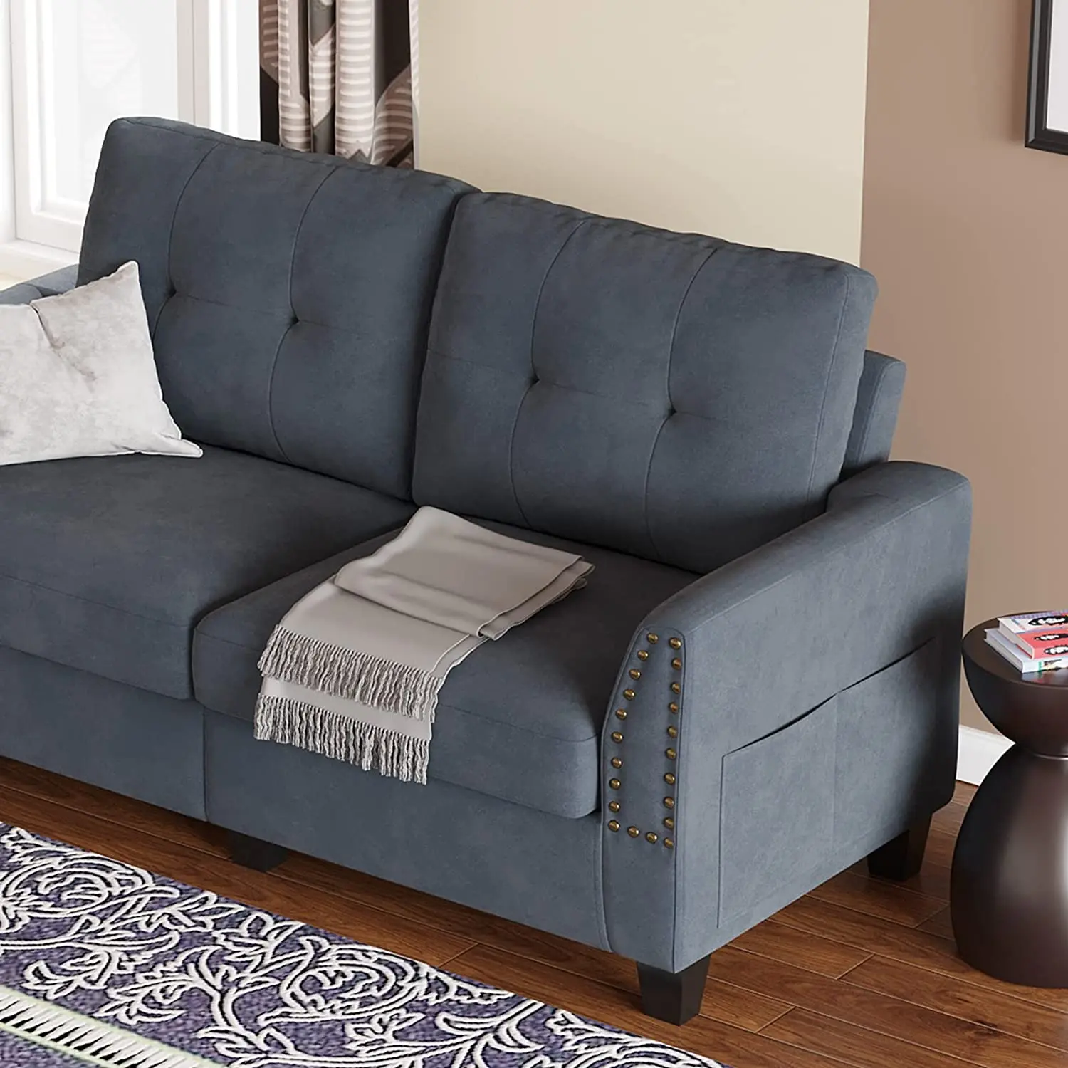 Loveseat Sofa Couch Small Love Seats Furniture Grey Couch for Small Spaces