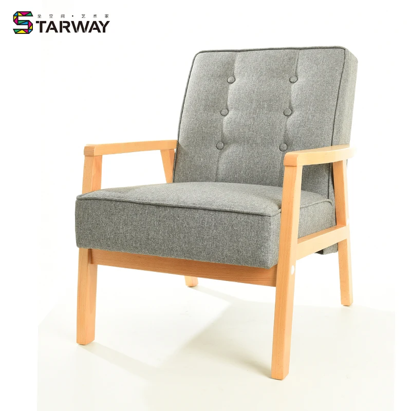 STARWAY мебель диван нетканые ткани гостиная кресло для отдыха одноместное кресло-диван жилой комнаты современный стиль с деревянной рамкой WD-987