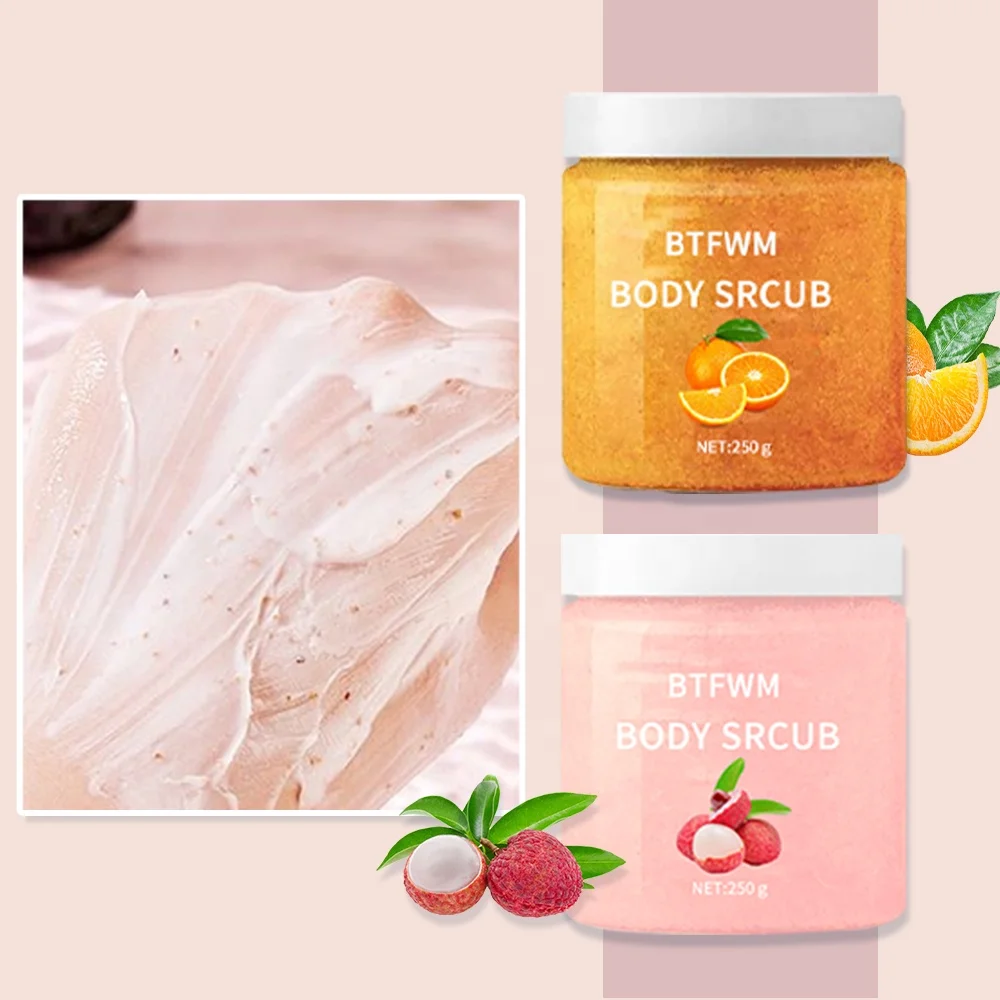 Wholesale Face Scrub Private Label Brown Sugar Scrub Orange Exfoliantes Whitening Vegan Coconut Coffee Turmeric Body Scrub