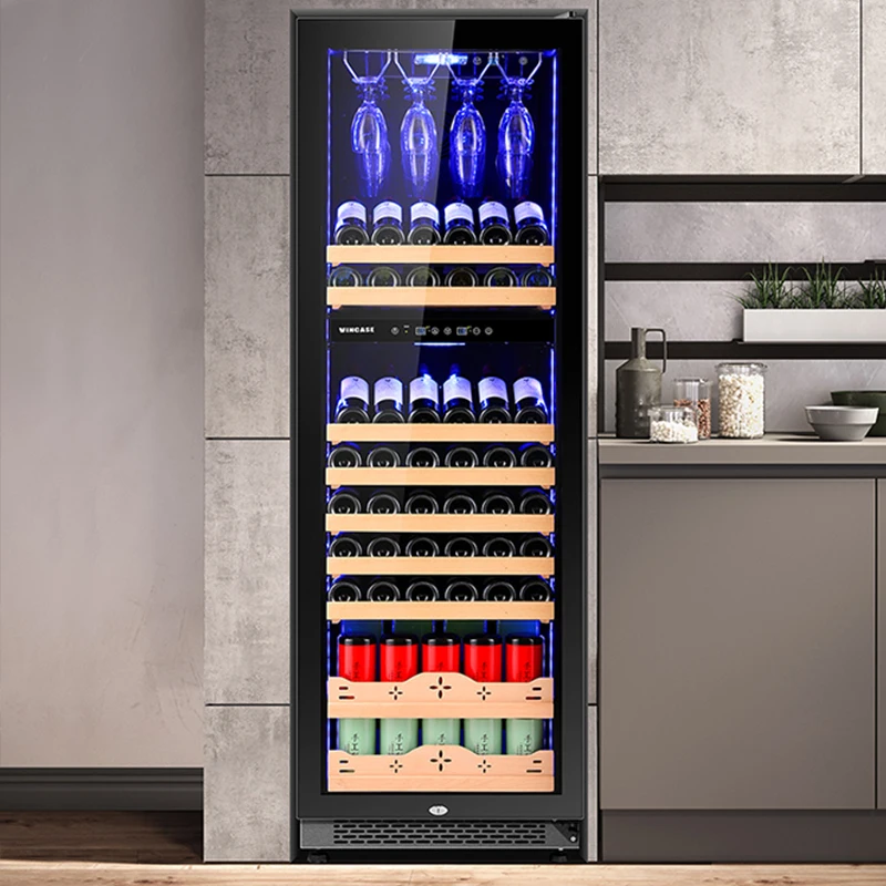 JiuFu home wine cellar cooling unit glass wine cabinet luxury bar wine cabinet for dining room
