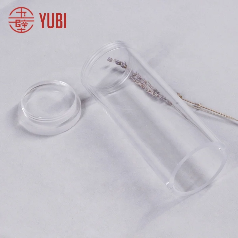 Customized Acrylic Threaded Tube Internal And External Thread Transparent Acrylic Tube With Cover