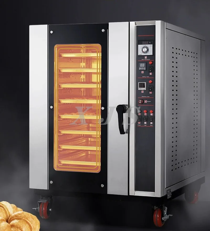 Kitchen Equipment 5-12 Trays Capacity Commercial Convection Electric Oven For Baking