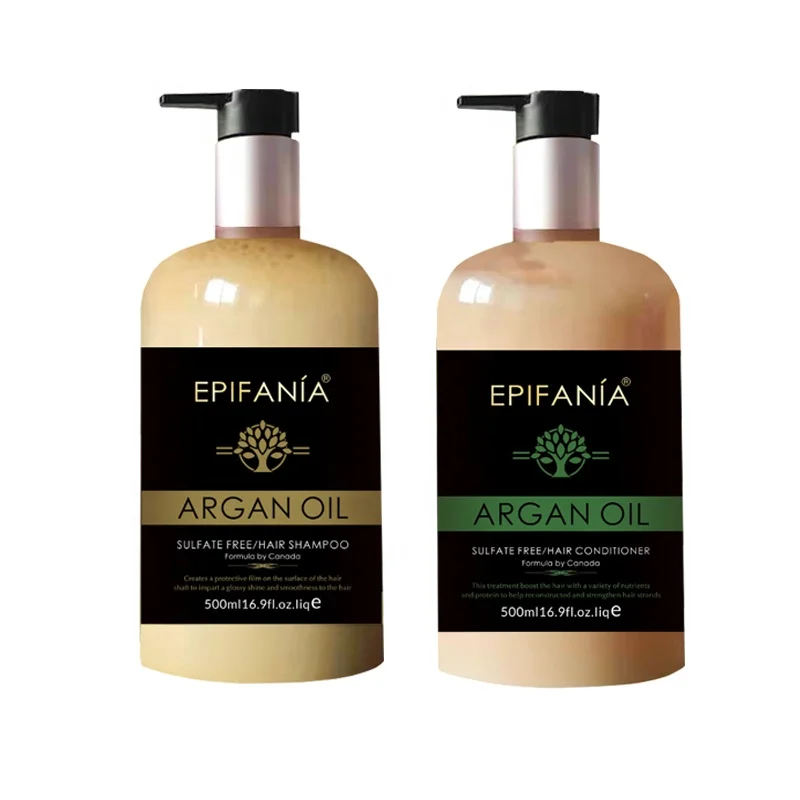 OEM Wholesale Private Label Sulfate Free Vegan Natural Morocco Argan Oil Hair Care Shampoo and Conditioner Set