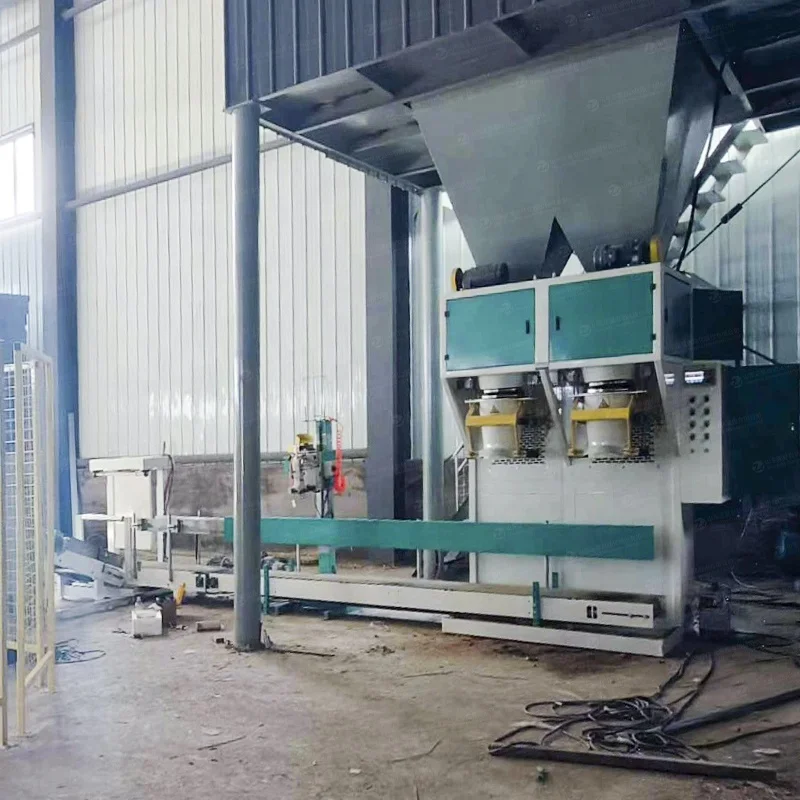 Customized 25kg 50kg  fertil Coal Packing Silica Sand belt packaging Mortar Belt Packing Machine With Double Station