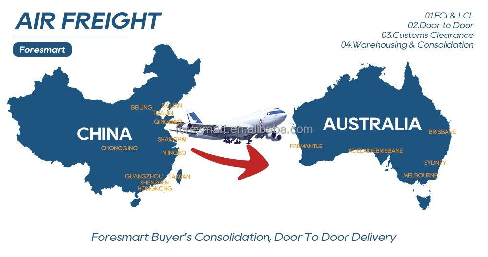 Air freight to Australia