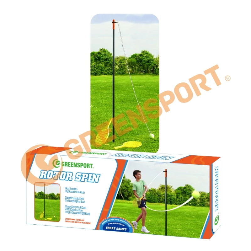 Лучшие продажи Теннисный тренажер со столбом металлический шест Ротор вращается с теннисной ракетке, производство и свингбол