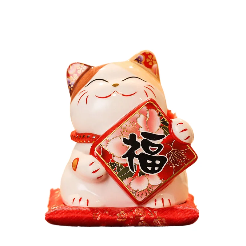 Lowest price Professional Supplier Handpainted Porcelain Accent Colorful Ceramic Lucky Cat
