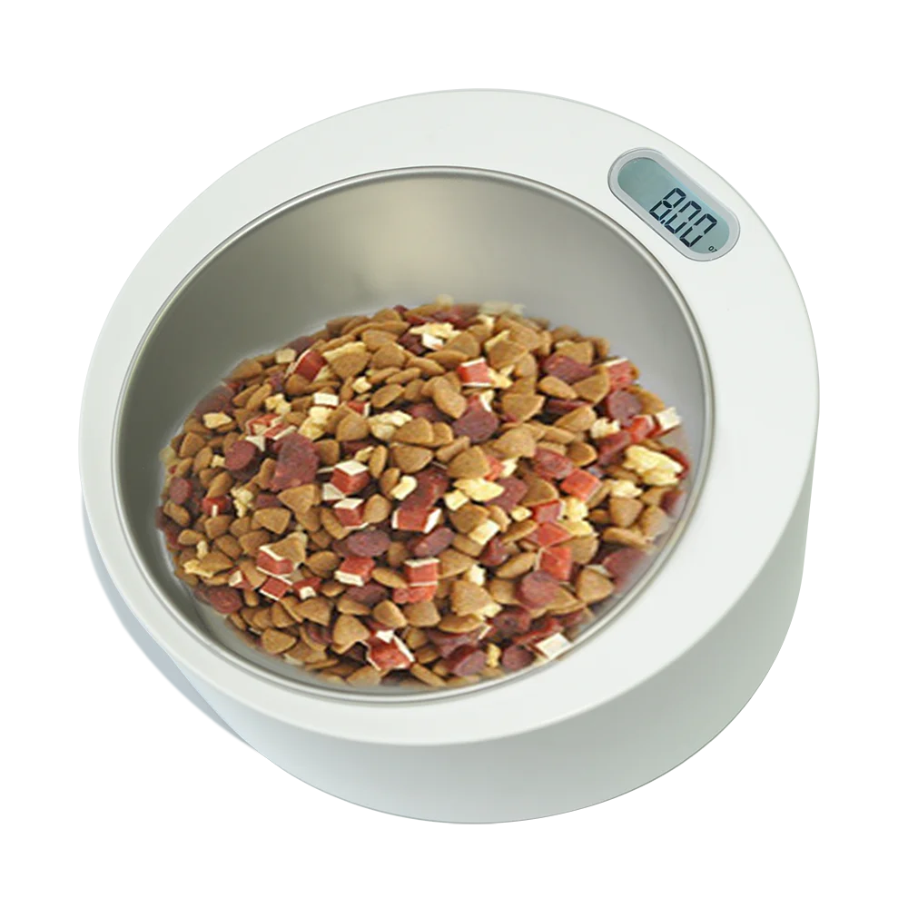 
Intelligent electronic bowl pet food weighing scale 