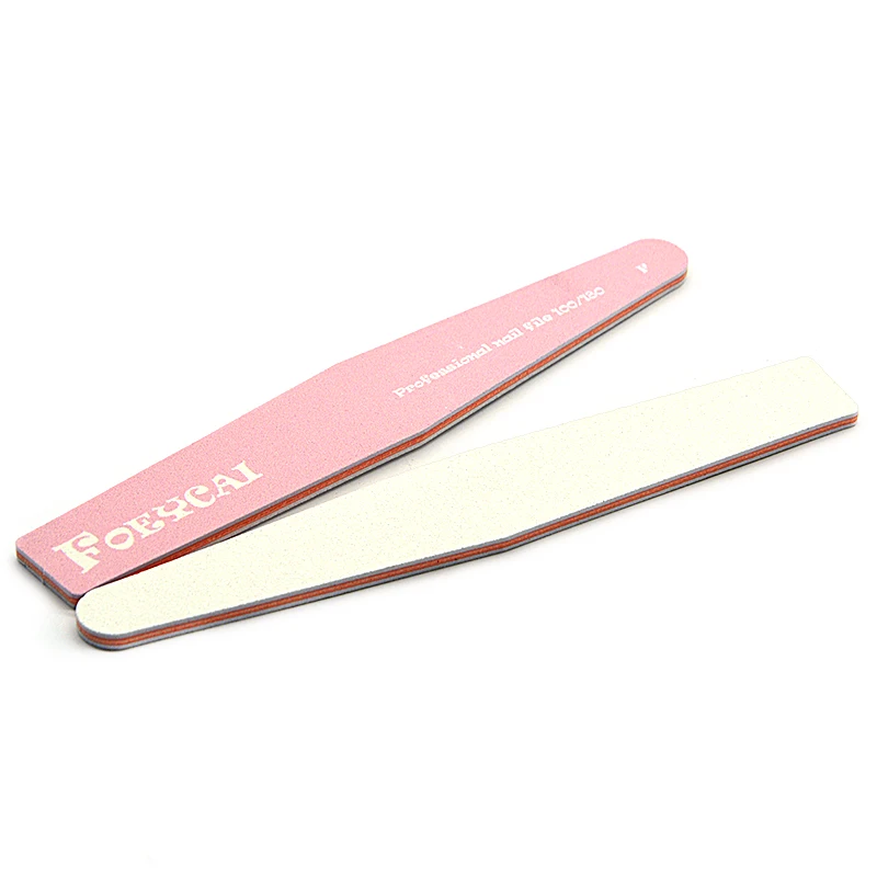 Custom logo printed 100/100 150/150 180 grit long nails file supplies private label nail files