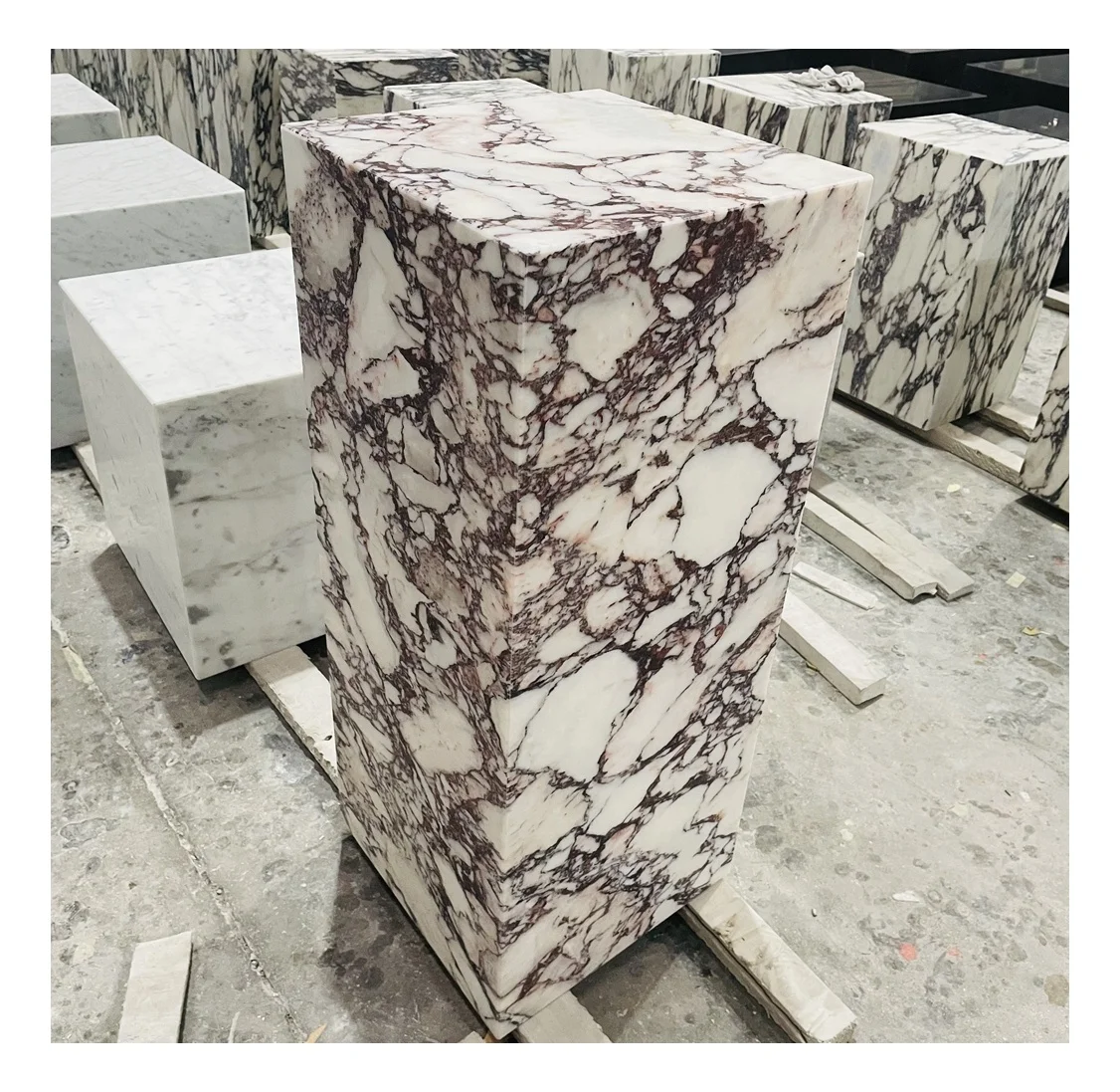 Под заказ, прямоугольный мраморный плинт, калаката, альта, мраморный журнальный столик, подставка для стола