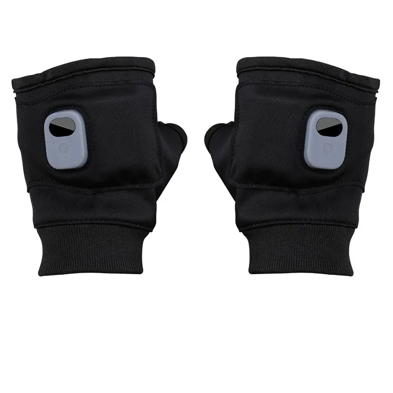3 Temperature Modes Electric Heated Gloves Women for Hiking Fishing Camping Hunting Skiing Rechargeable Winter Gloves Black