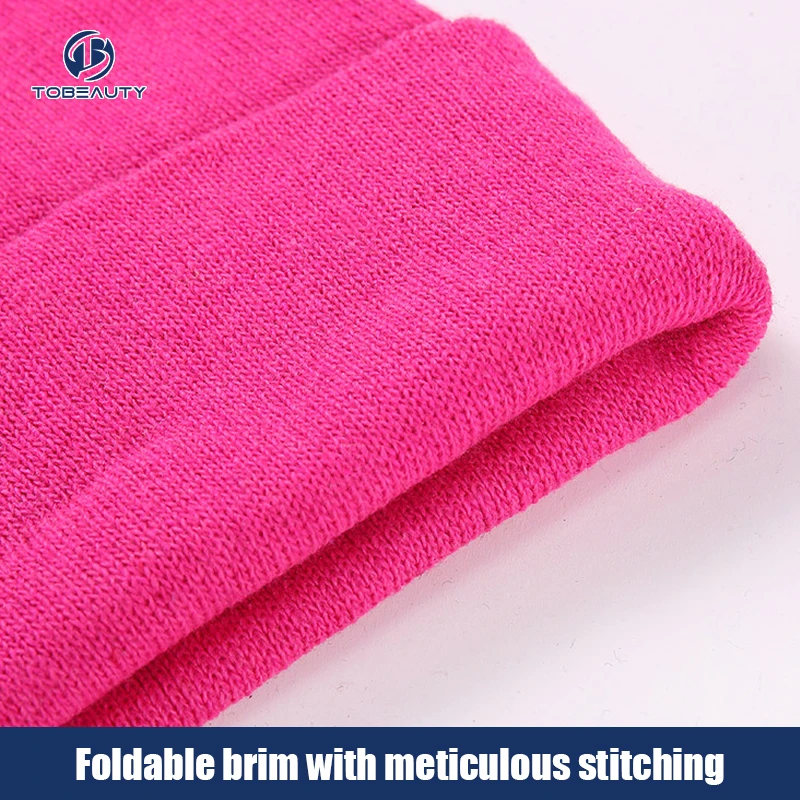 Wholesale Custom Beanies Design Your Own Embroidery Logo Knitted Hat Winter Hat