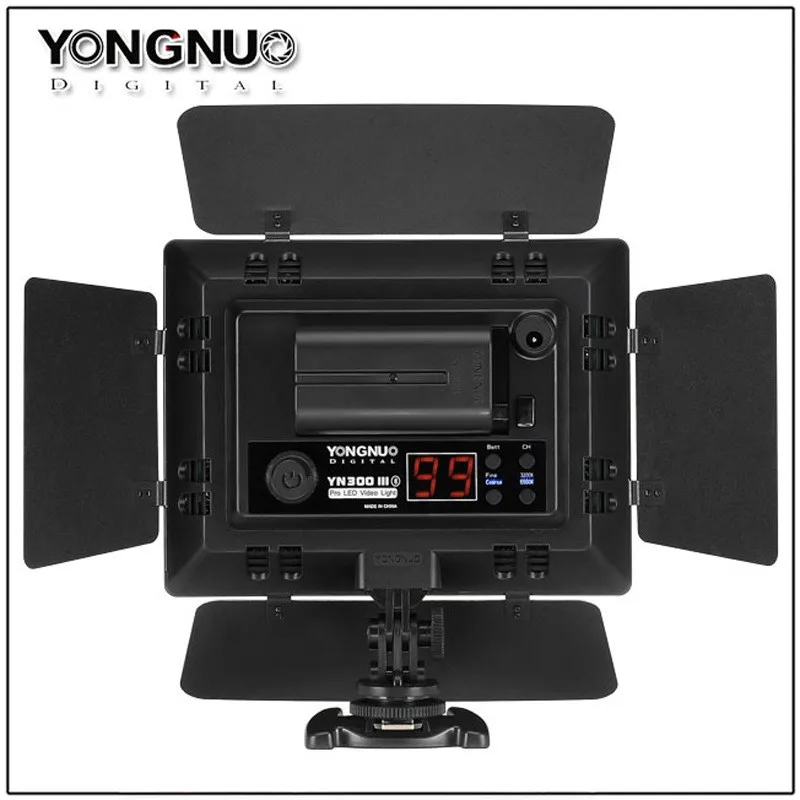 Good studio lamp YN 300III YONGNUO Camera Photo light 3200k 5500K Camera Photo LED Video Light Optional with AC Power