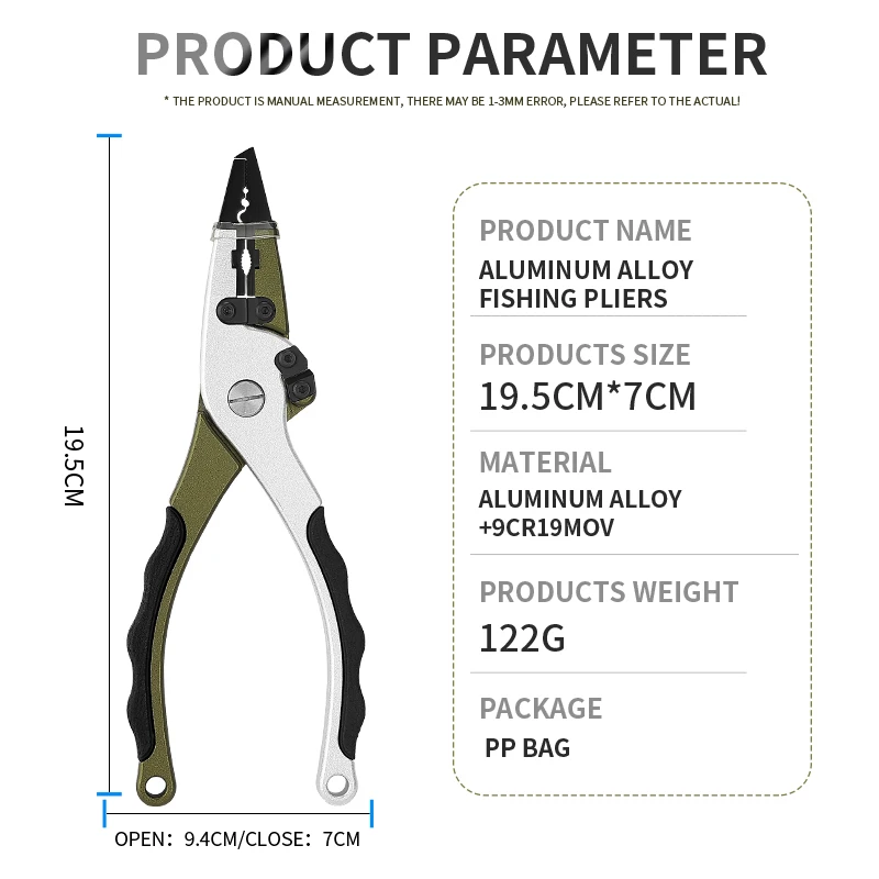 Bending Stripping Lock Wire Fishing Pliers High Quality Custom Colorful Stainless Steel Fishing Pliers