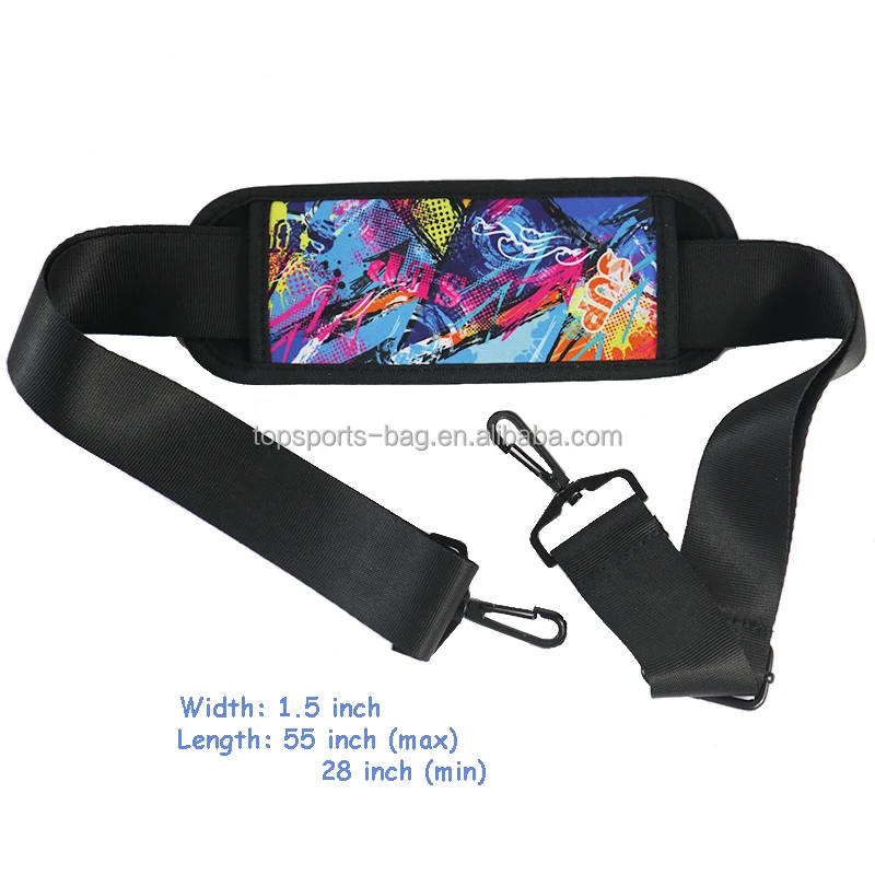 56 Inch Shoulder Strap 1.5inch Bag Accessories Adjustable Soft Shoulder Strap with Custom Shoulder Pad